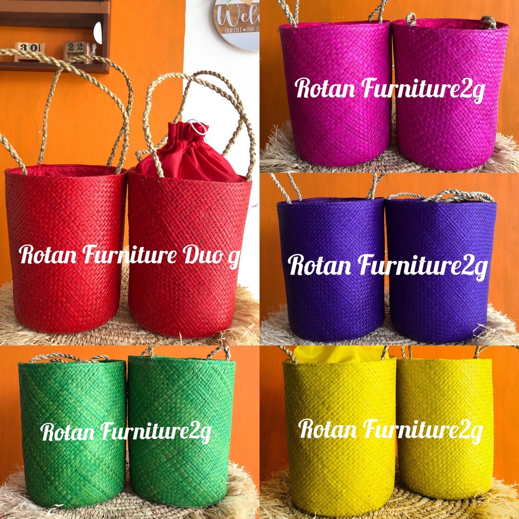 TAS PARCEL LEBARAN ANYAMAN PANDAN TAS HAMPERS ANYAMAN PANDAN/TAS SERBAGUNA