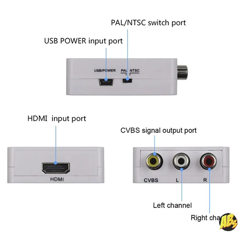 Konverter HDMI2AV/HDMI to AV RCA