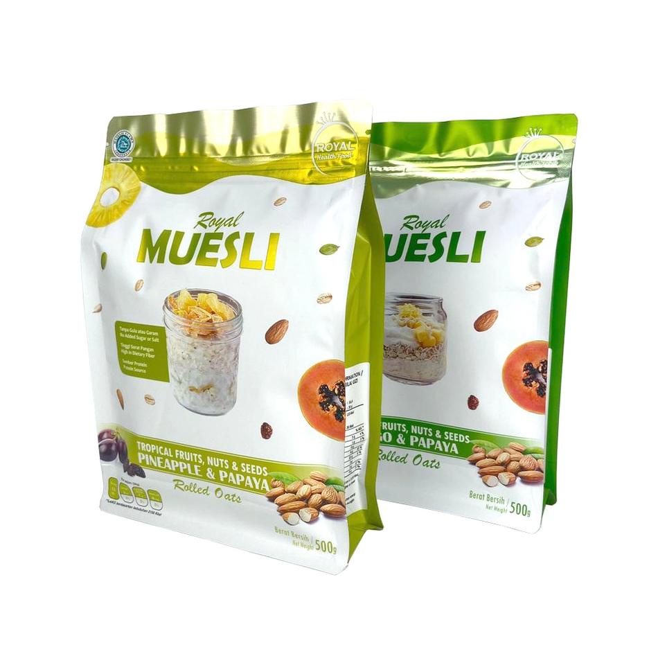 

❋ Royal TROPICAL 1 KG MUESLI (MANGO PAPAYA dan PINEAPPLE PAPAYA) ۝