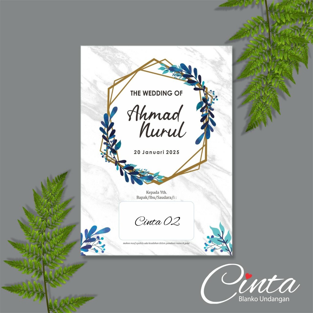 Undangan Cetak Cinta 02