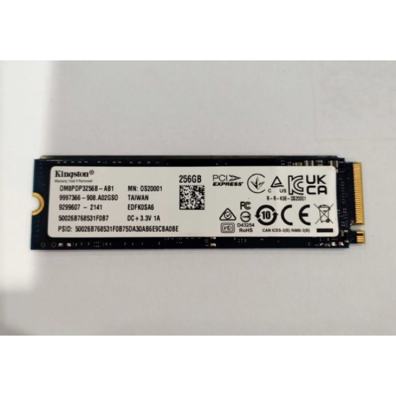 ssd m2 nvme 256gb pcie kingston barang original