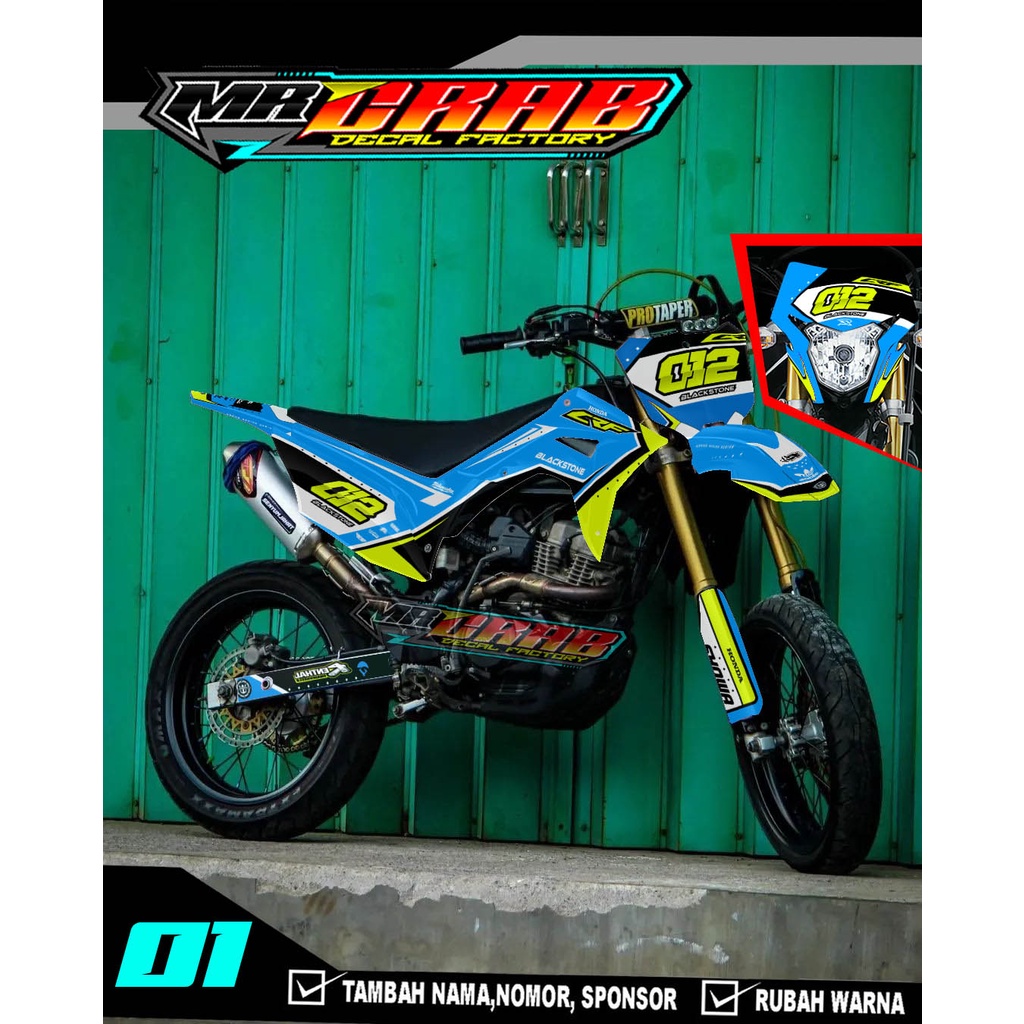 DECAL CRF 150 FULL BODY - DECAL CRF 150 VARIASI SIMPLE 01