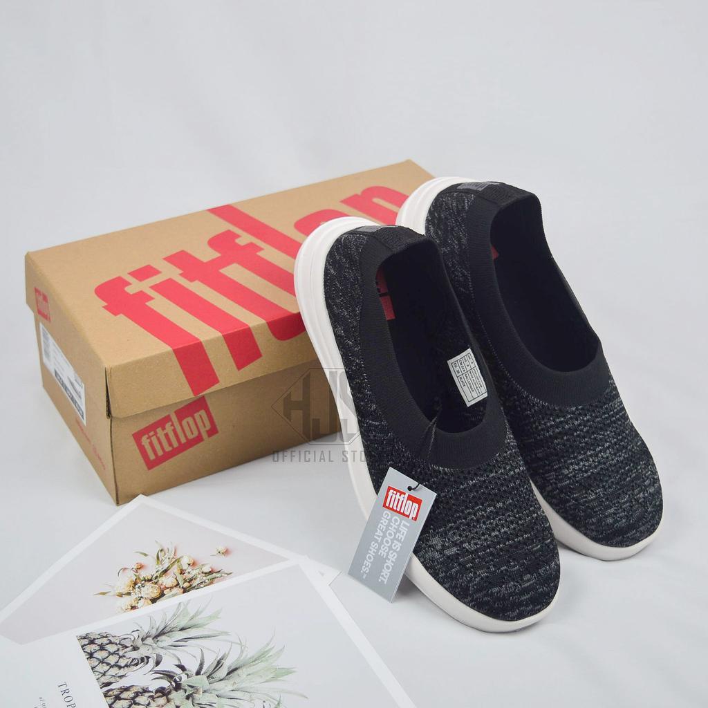 Sepatu Wanita FlyKnit Slip On AntiSlip Soft Canvas Sepatu Fitflop Wanita Rajut