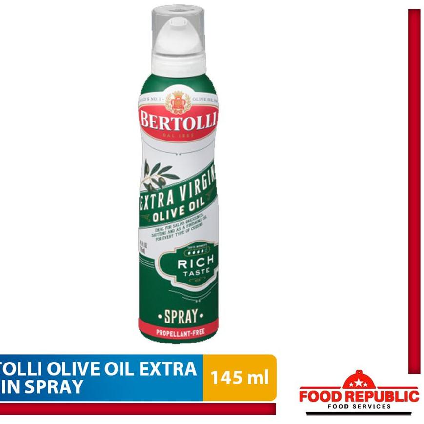 

➷ BERTOLLI EXTRA VIRGIN OLIVE OIL SPRAY 145 ML - MINYAK ZAITUN HALAL ◊
