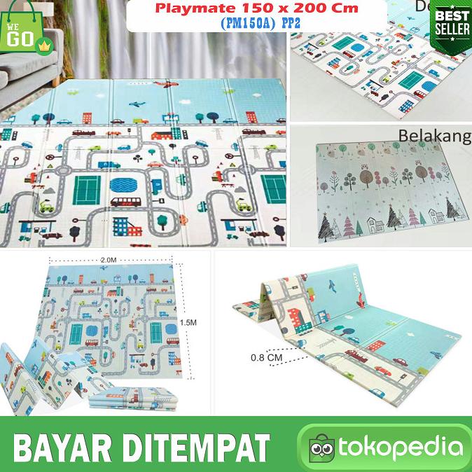 Karpet Lipat Anak Playmate Tikar Lipat Anak Foam Tikar Uk.150 x 200 Cm