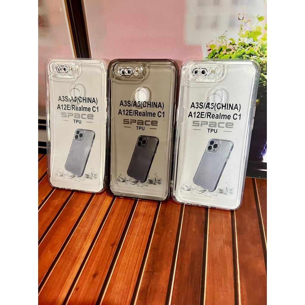 OPPO A5S SOFTCASE SILICON TPU SPACE TRANSPRAN CLEAR SMOKE