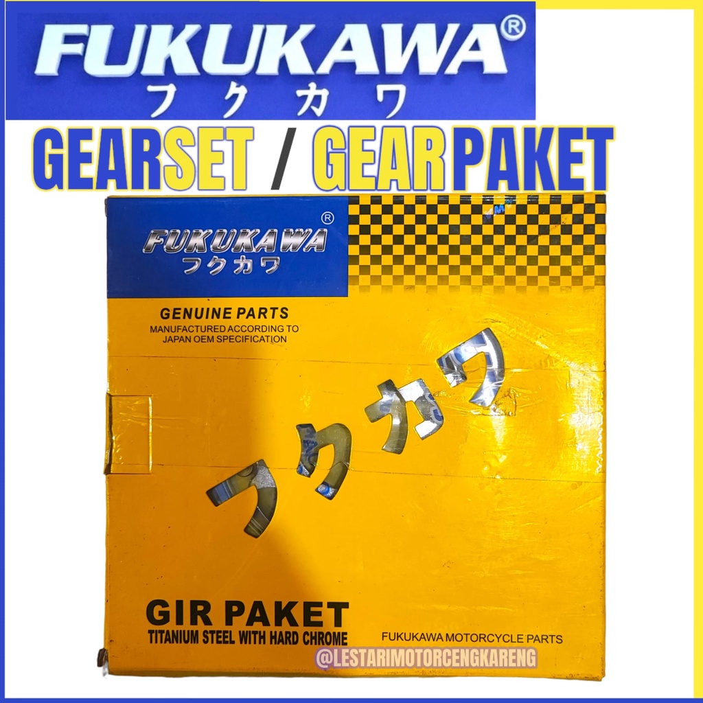 GEAR GIR SET GEARSET SUPRA X 125 FI BLADE X 125 FUKUKAWA OEM JAPAN KWW