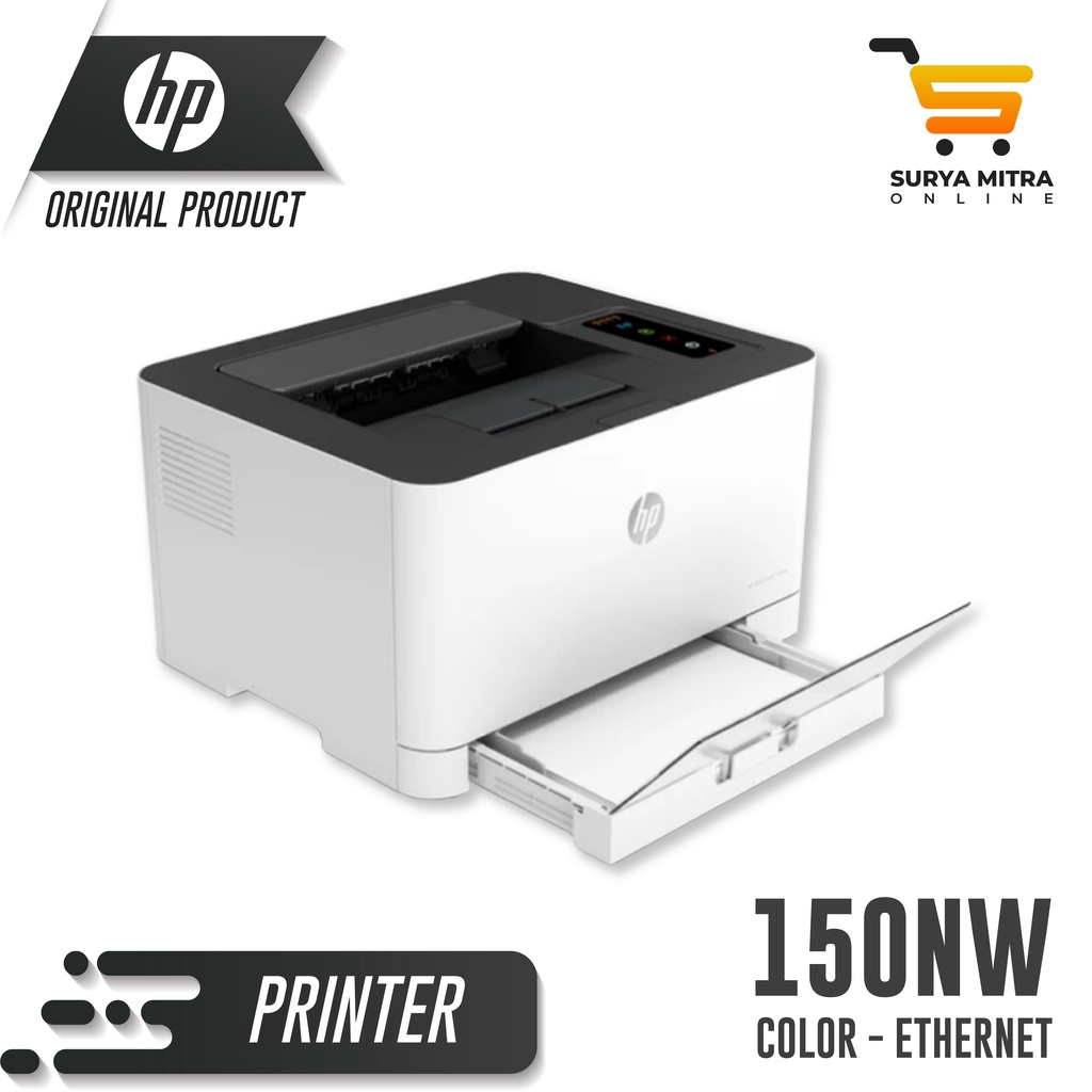 Printer HP Laser Color 150NW Wireless Network Ethernet LAn 150 NW