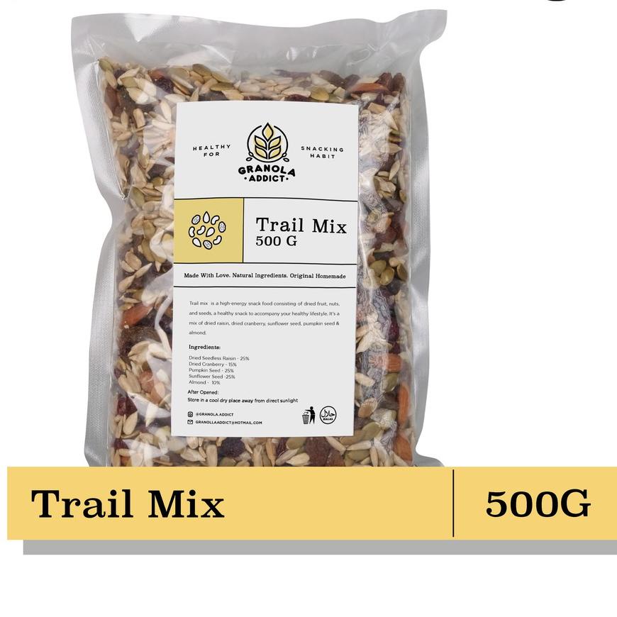 

✰ Granola Addict - Trail Mix (Sunflower, Pumpkin Seeds, Almond, Raisin, Cranberry) 500G ♬