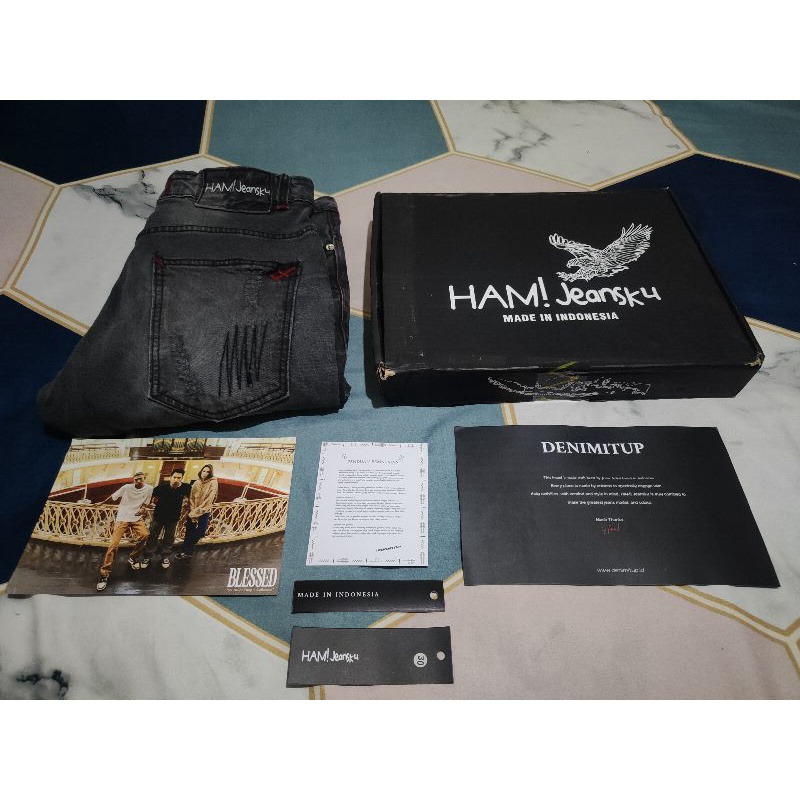 ham jeansku M1 Tri Patch - Apex Grey size 30