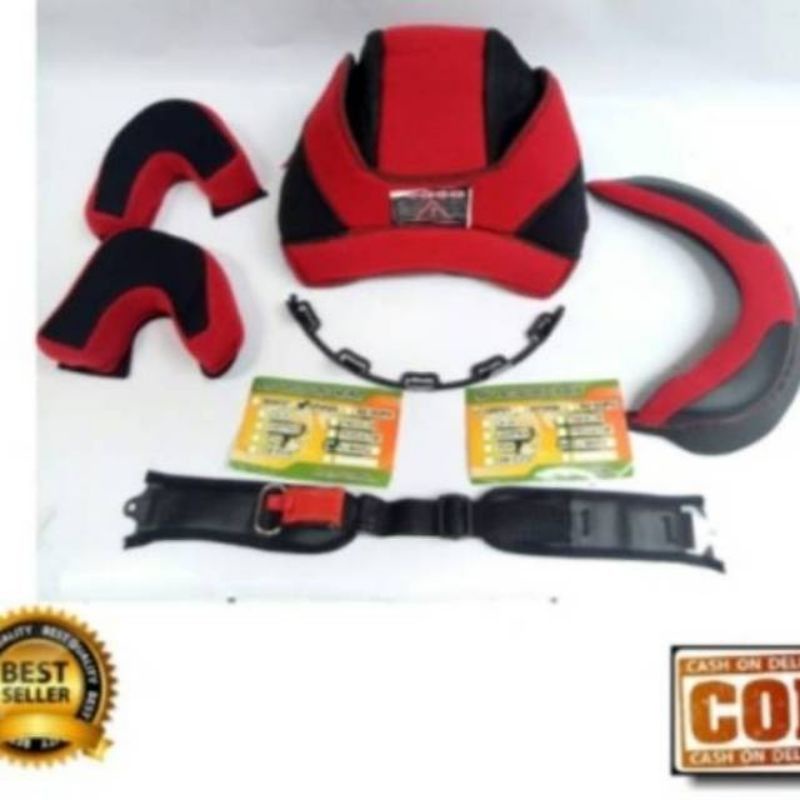 BUSA KYT DJ maru set  / busa helm KYT DJ maru fullset kancing plastik