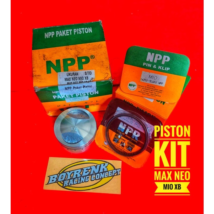 PISTON KIT SET MAX NEO MIO XB 150CC NPP DMTR 57/57,5/58/58,5/59PEN15-BOYRENK RACING