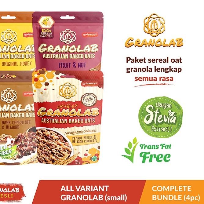 

⅍ Paket Granolab All Varian Granola 4 x 105gr ♖