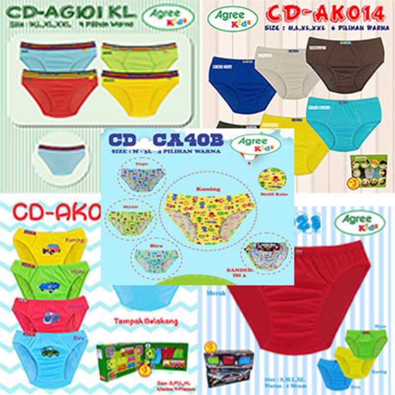 CELANA DALAM ANAK AGREE CD ANAK AGREE KIDS AK20 3PCS