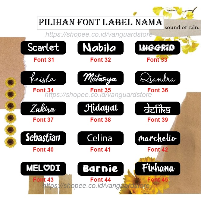 CUSTOM LABEL NAMA SERAGAM SEKOLAH STIKER KAOS SABLON SETRIKA PESANTREN NAME TAG LAUNDRY