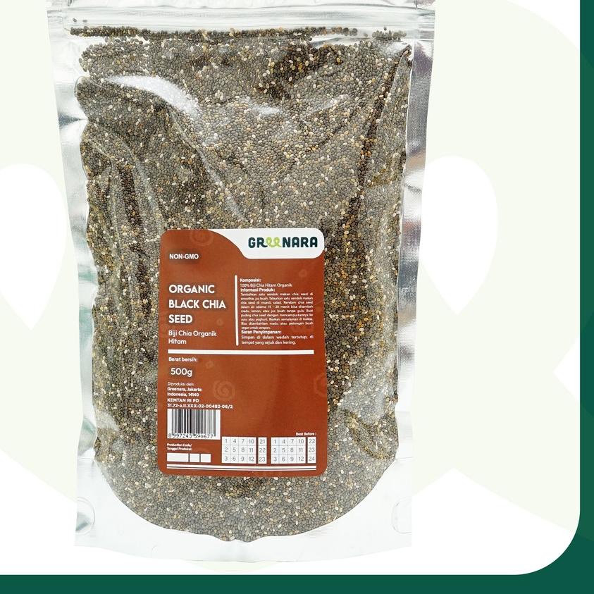 

☛ Organic Black Chia Seed 500gr / Chiaseed Hitam Organik ♚