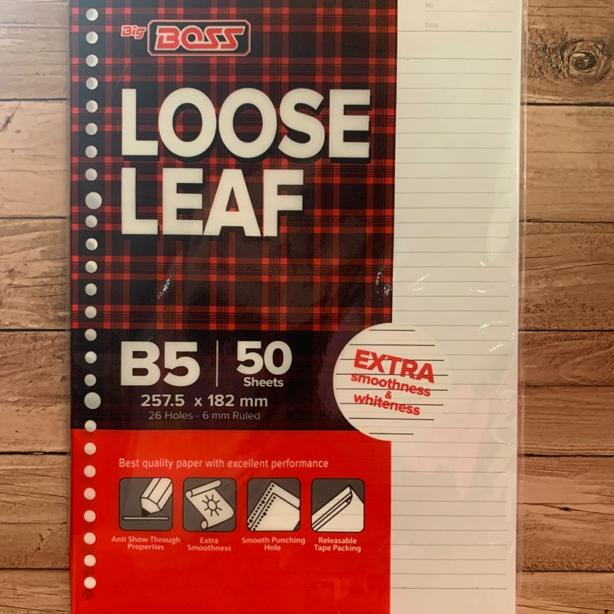 

L80 Loose leaf B5 isi 50 lembar PROMO $