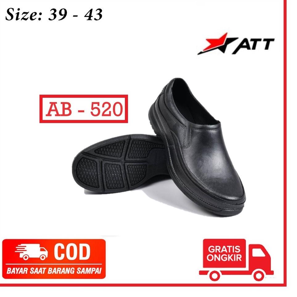 COD Sepatu Pantofel Karet Pria ATT (AB-520) ??