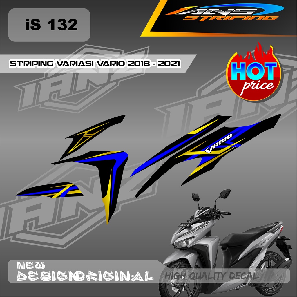 DECAL STRIPING VARIO Led Vario 150 MOTIF BAHAN HOLOGRAM / NON HOLOGRAM IS132