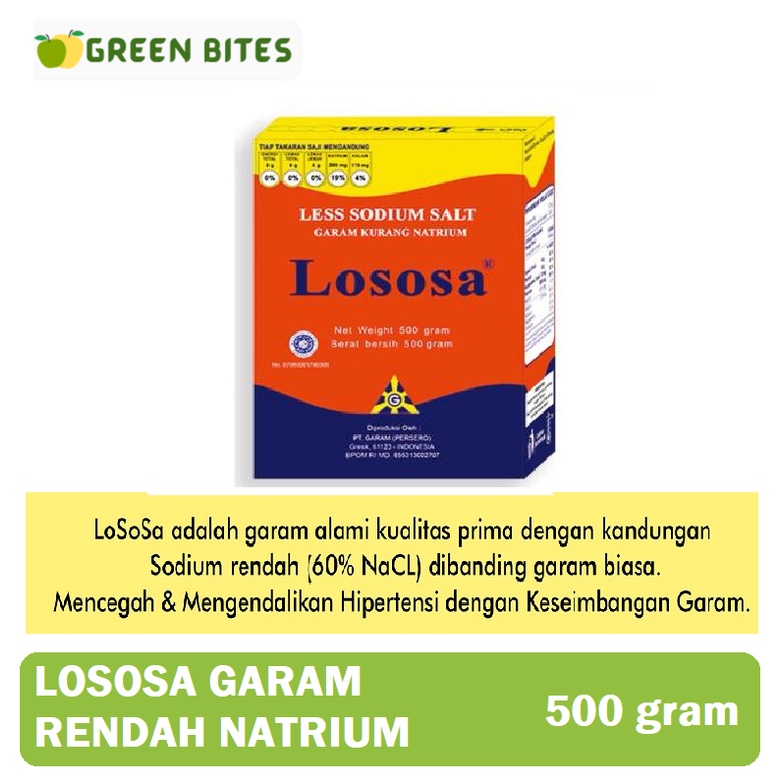 

Lososa garam rendah natrium 500 gram