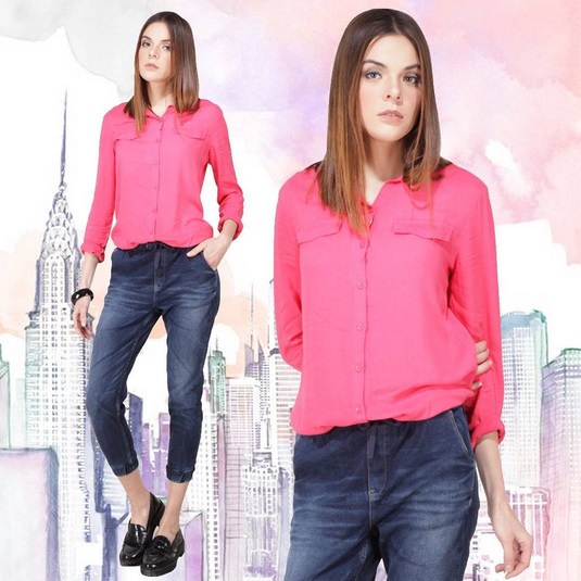 NINETY DEGREES ORIGINAL. KEMEJA WANITA BY LOGO JEANS WITH TAG