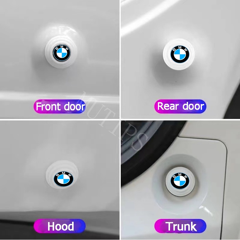 BMW 4/8 /12/16Pcs Baru Luminous Type Car Door Trunk Anti Shock Tabrak Pad Silikon Stiker Mengurangi Kebisingan Penyangga Universal Untuk E90 F10 F30 E39 E60 X1 E84 F48 E36 E46 E30 F25 X3 E83