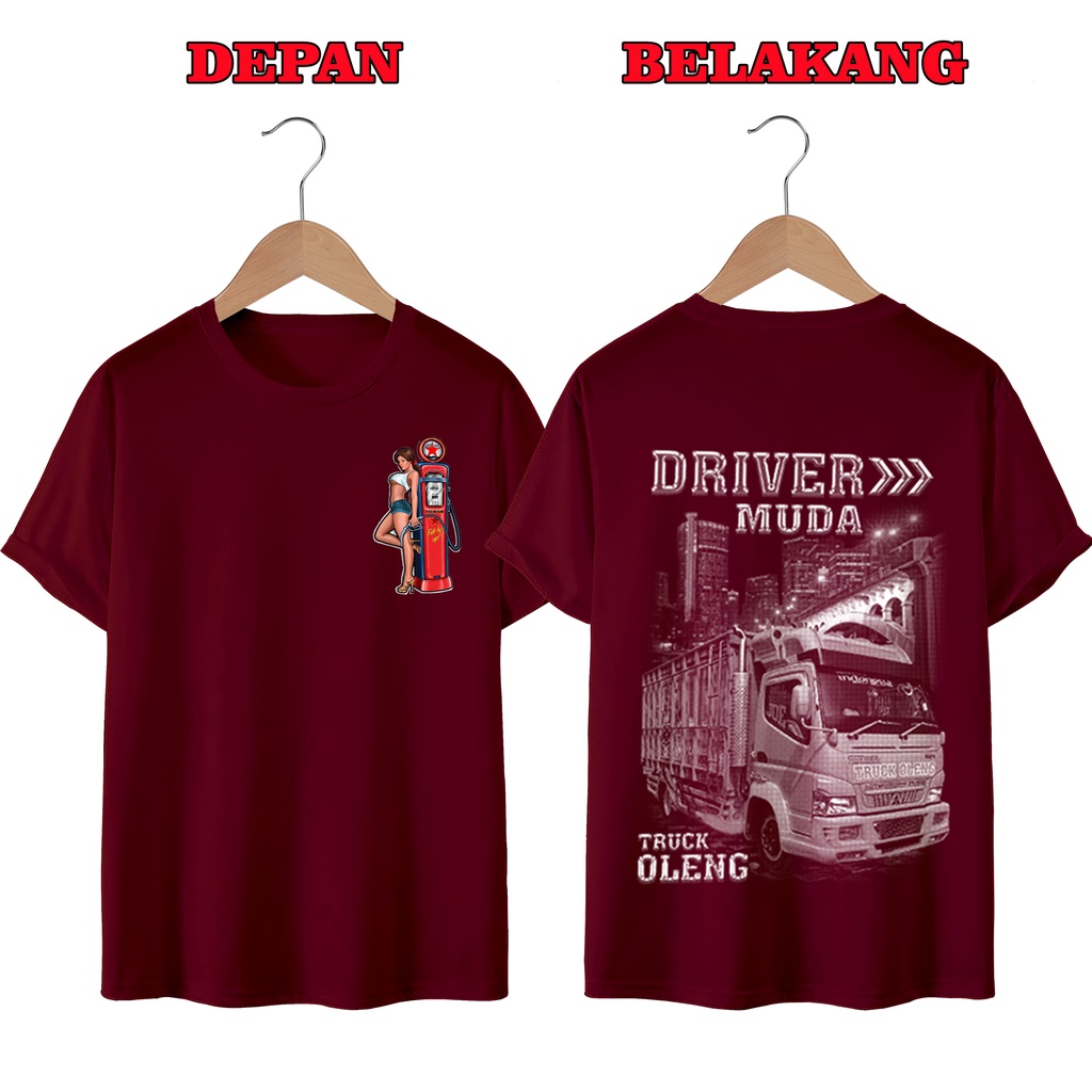 KAOS DISTRO UNISEX PRIA DAN WANITA TERBARU, KAOS JUMBO DRIVER MUDA