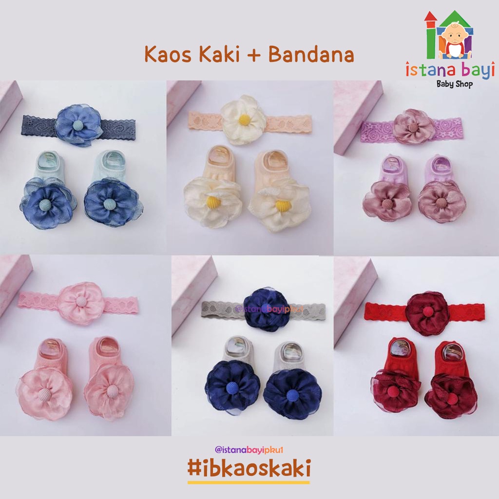 Carterlove Kaos Kaki Bayi + Bandana / Kaos Kaki Anak