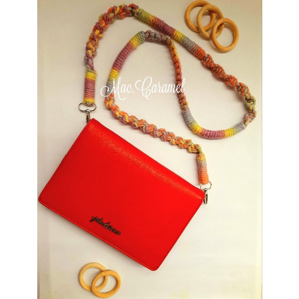 Mouri Strap Bag Macrame (READY) / Strap Tas Macrame / Strap Tas Kekinian / Sling Bag / Tali Tas