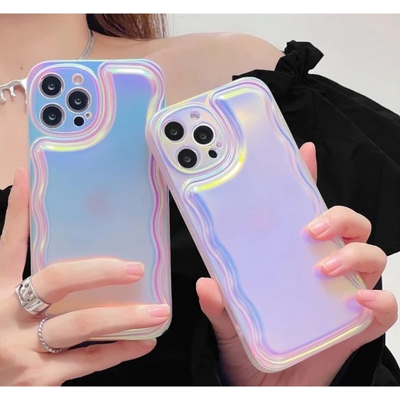 Hologram Wave case iphone 7 8 plus x xs xr max 11 12 13 14 pro max