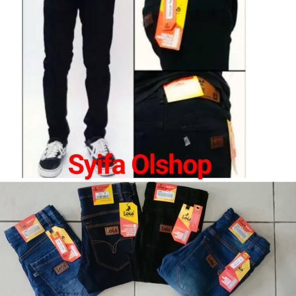 [COD] Celana Panjang Jeans Pria Lois Street Melar Kualitas Paling dan Ter - Celana jeans Lois nyaman