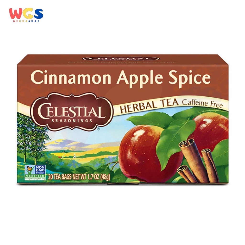 Celestial Seasonings Cinnamon Apple Spice Herbal Tea 20s x 2.4g