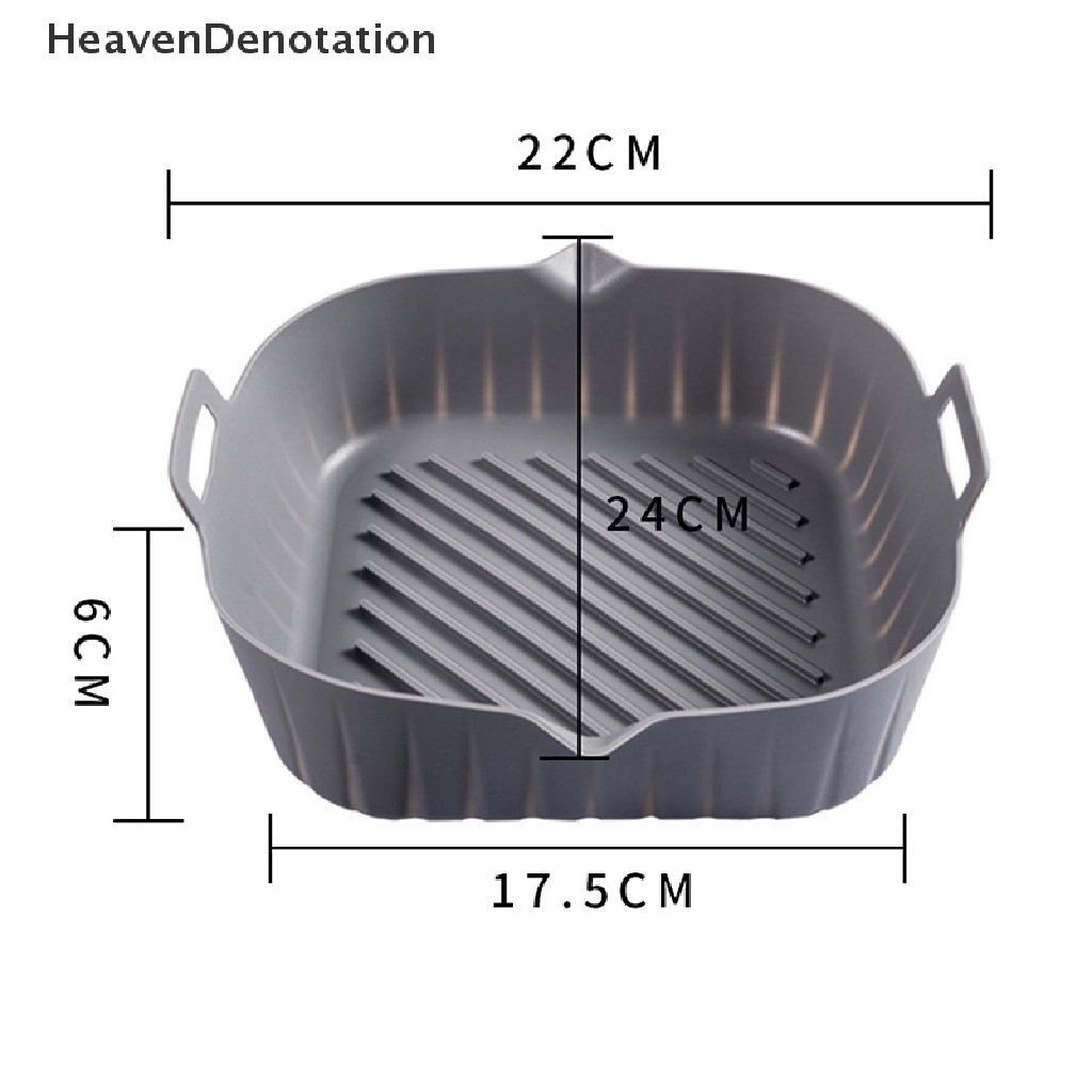 [HeavenDenotation] 1pcs Air Fryer Silicone Pot Air Fryer Basket Liner Anti Lengket Oven Baking Tray HDV