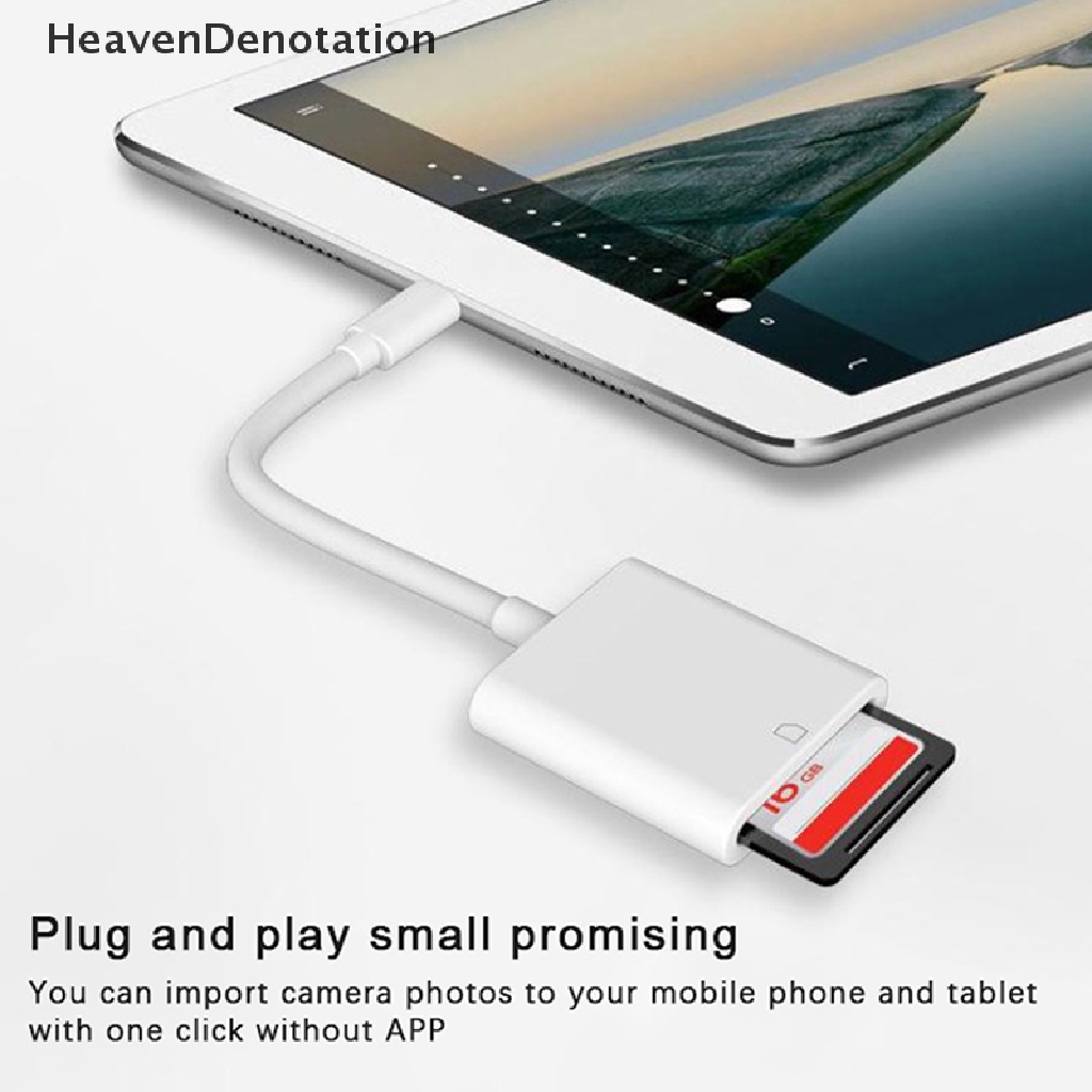 [HeavenDenotation] Adaptor Memory Card SD TF 2In1 Untuk IOS SD TF Card Reader Konverter Data HDV