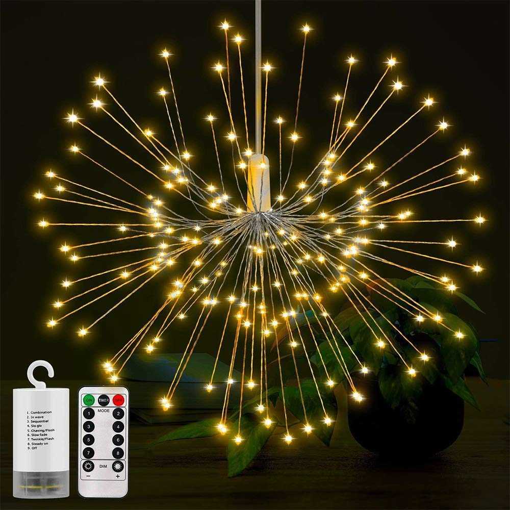 (BISA COD) FTIHSHP Toifucos Lampu Hias Gantung String Lights Fireworks IP65 with Remote - S1462