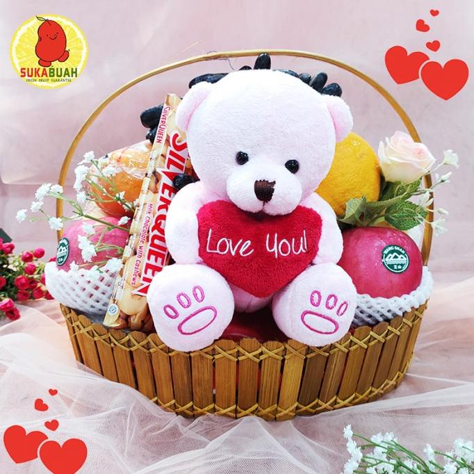 

Spesial Valentine Day Valentine Gift Set / Fruit Hampers - Sukabuah