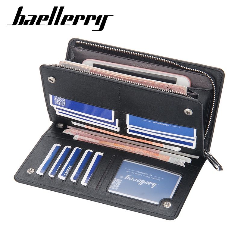 DOMPET PANJANG WANITA HACATI WA646B5 BESAR PREMIUM IMPORT RESLETING TALI PENDEK BATAM FASHION CEWEK BAELLERRY ORIGINAL KULIT HITAM BRANDED KOREA KARTU UANG KOIN MURAH SIMPLE