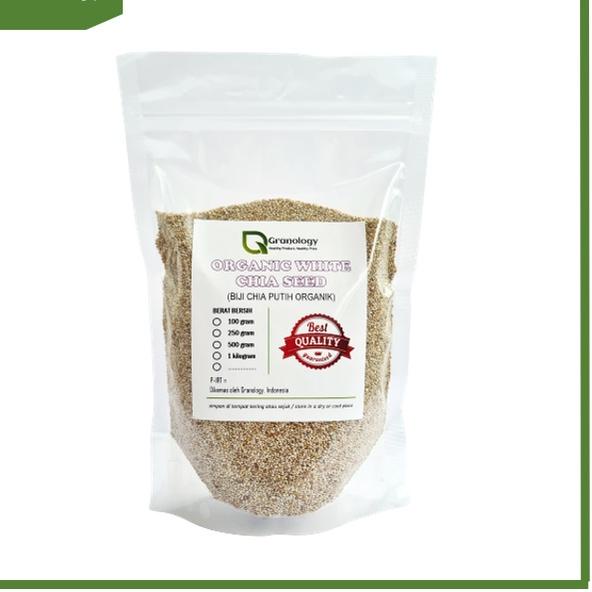 

♤ Organic White Chia Seed Peru (500 gram) by Granology ☛