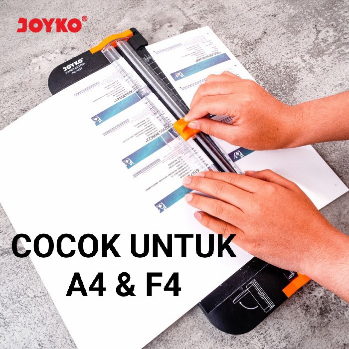 

Cutter Joyko Paper Cutter A4 F4 Folio / Alat Potong Kertas Joyko A4 Pc-1637