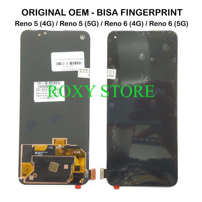 Original OEM LCD Touchscreen Fullset Oppo Reno 5 4G/5G / Reno 6 4G/5G - ORI-Bisa Finger Original