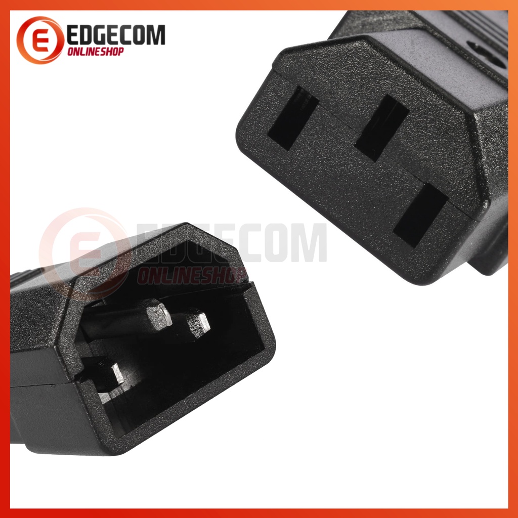 Konektor Steker Power Komputer Kabel AC Plug IEC C14 Male / C13 Female