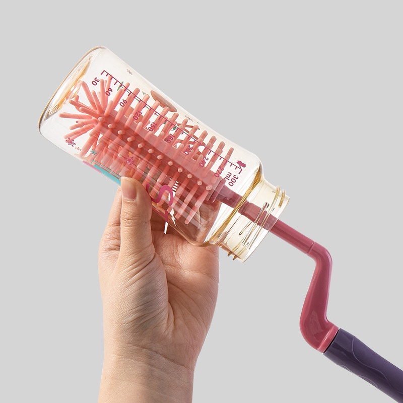 

Piscoklegit_ Pembersih Botol Susu 3In1 Sikat Botol Bayi Silikon 3In1 Bottle Brush Silicone Set 3In1