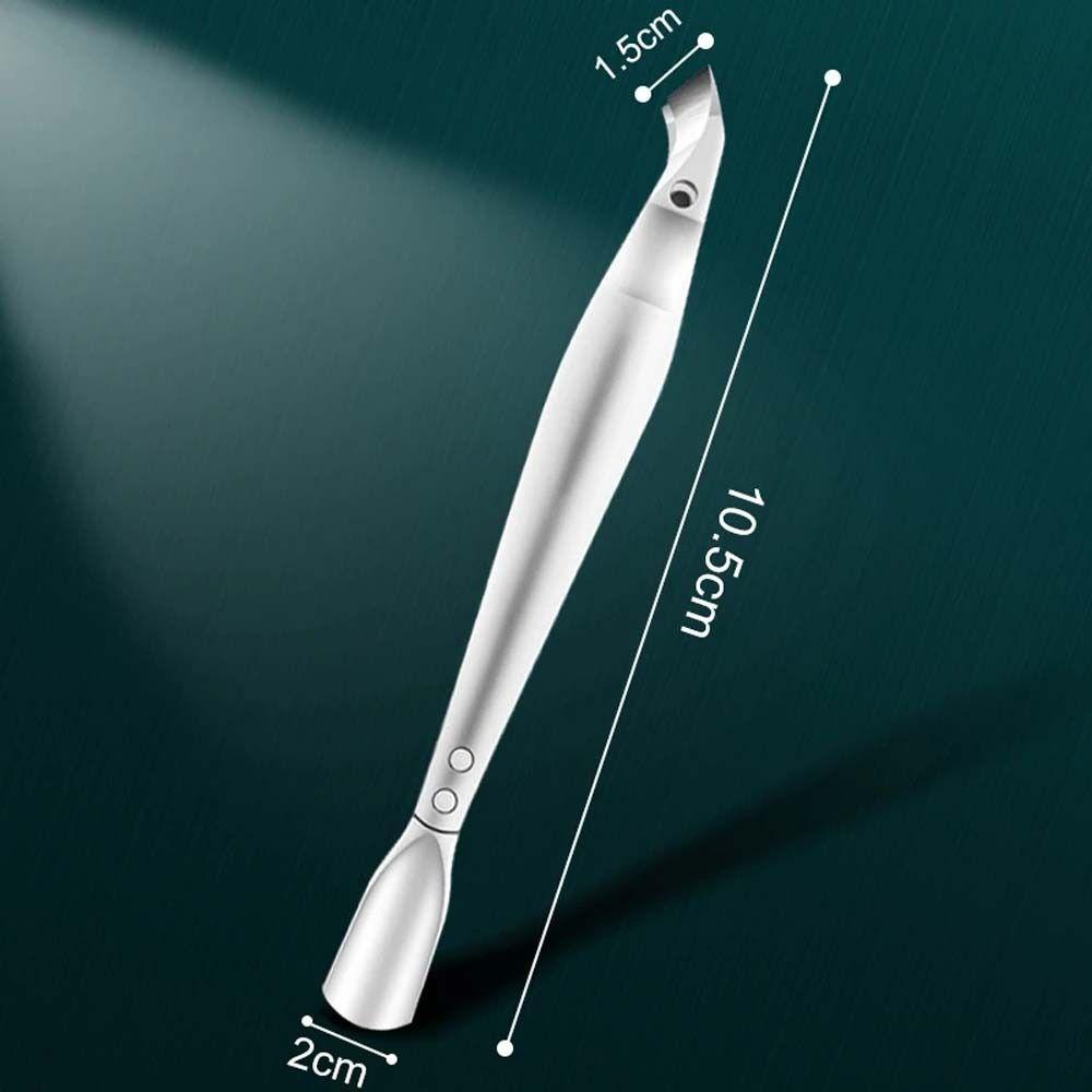 Pinset Kutikula Kuku Agustina Dual-Side Nail Nipper Nail Pusher Stainless Steel Cuticle Trimmer