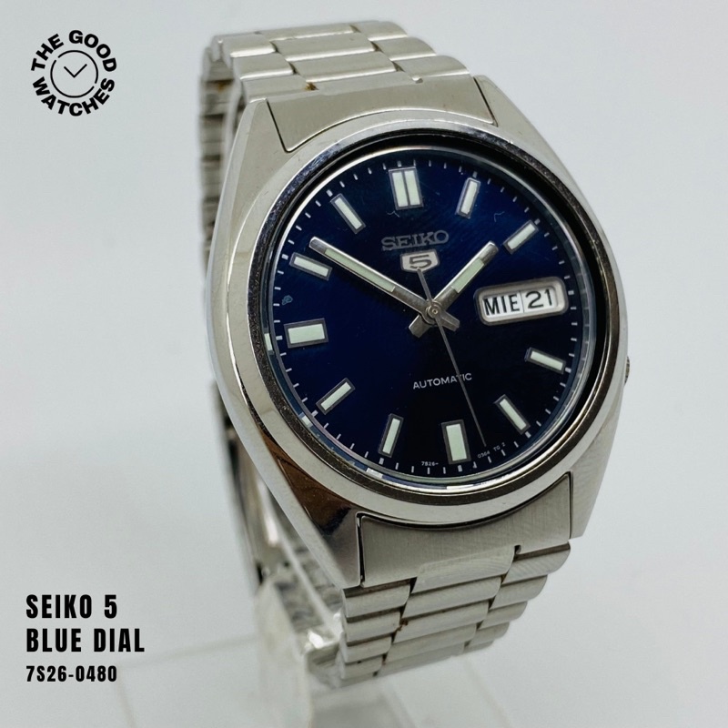 Seiko 5 7S26-0480 Blue Dial