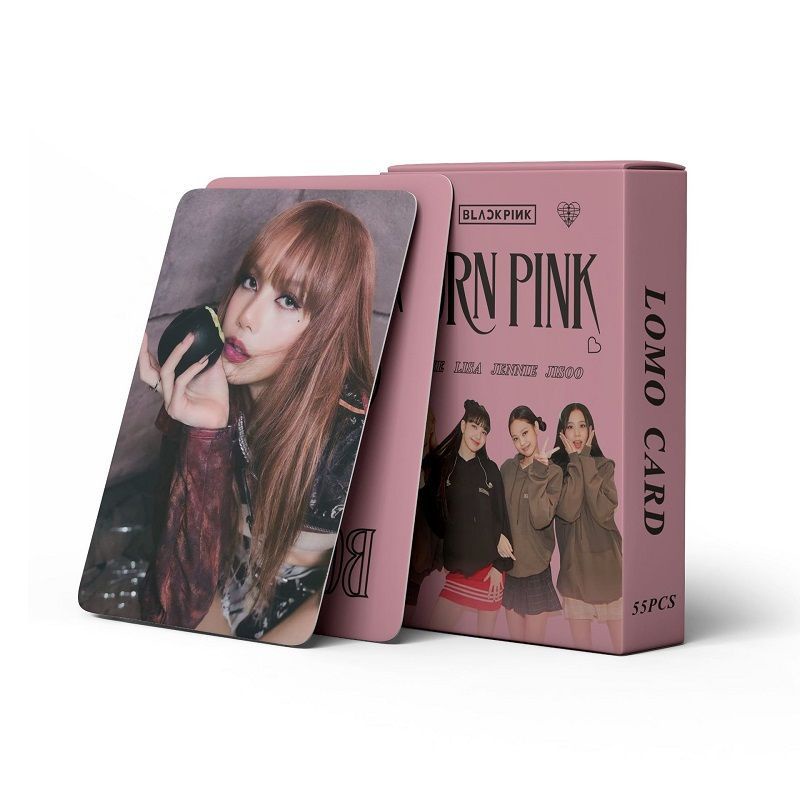 Blackpink Album Born PINK World Tour Shut Down Photocard PINK VENOM &amp; Ready for Love &amp; 2022koleksi Sambut Menyambut Kartu Lomo 55pcs/box Blackpink