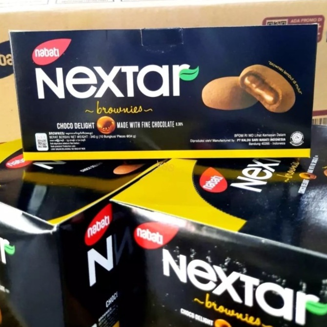 

Nextar Choco Brownies 340gr KEMASAN 1 box isi 34 GR x 10