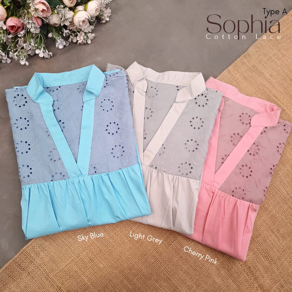 CallieTamami - A 6418 Sophia Cotton Lace Tops