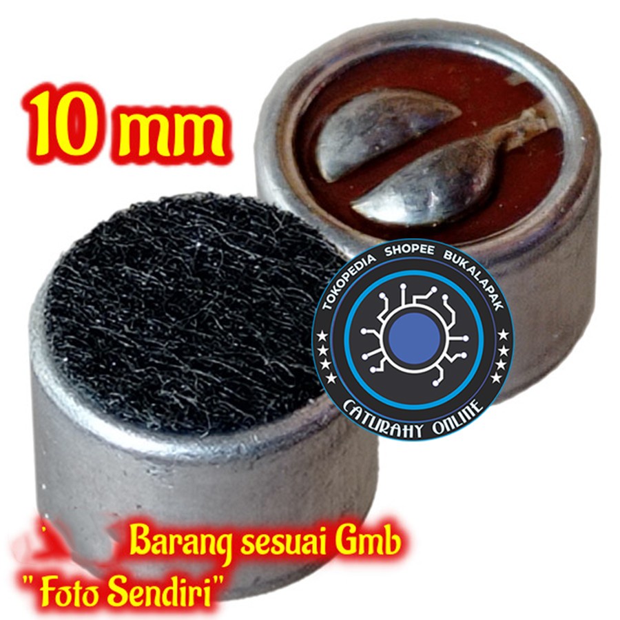 mic Kondensor kecil 10 mm spul lavalier kancing mic Kondensor