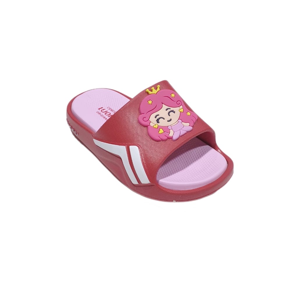 LUOFU ORIGINAL jelly sandal karet empuk murah anak selop sendal cewek murah import E6213E47