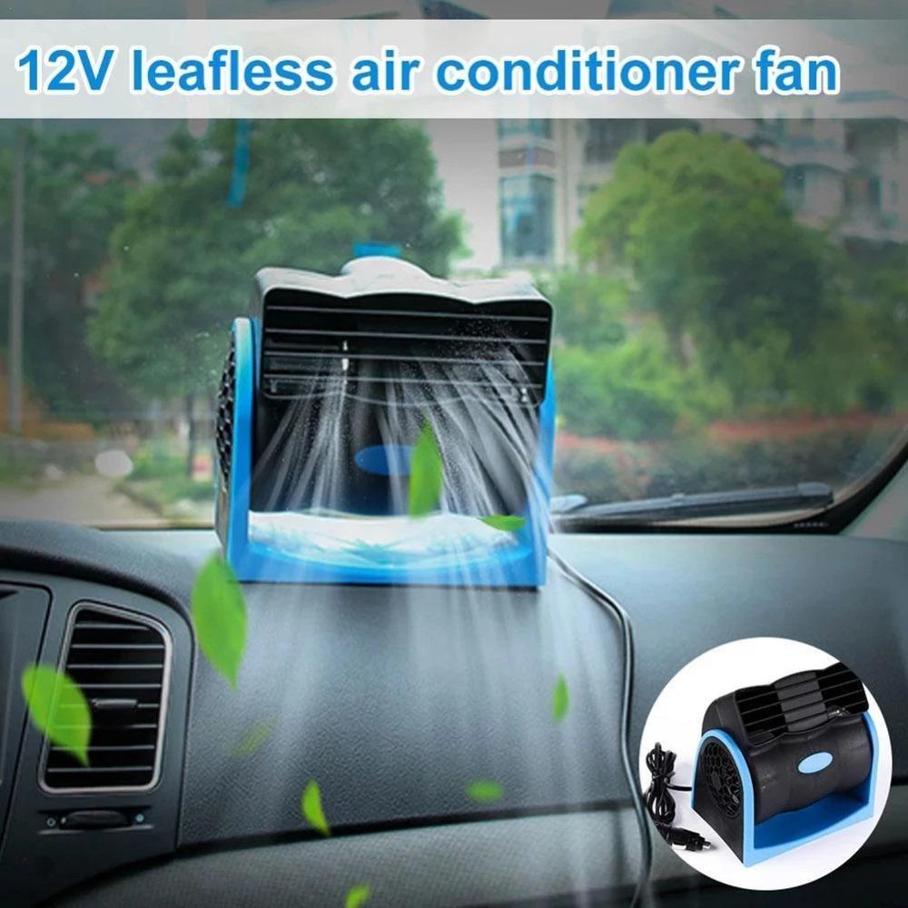 PINEAPPLE Car Air Fan Durable Mini Air Conditioning Bladeless Vehicle&amp;Truck Cooling Air Fan